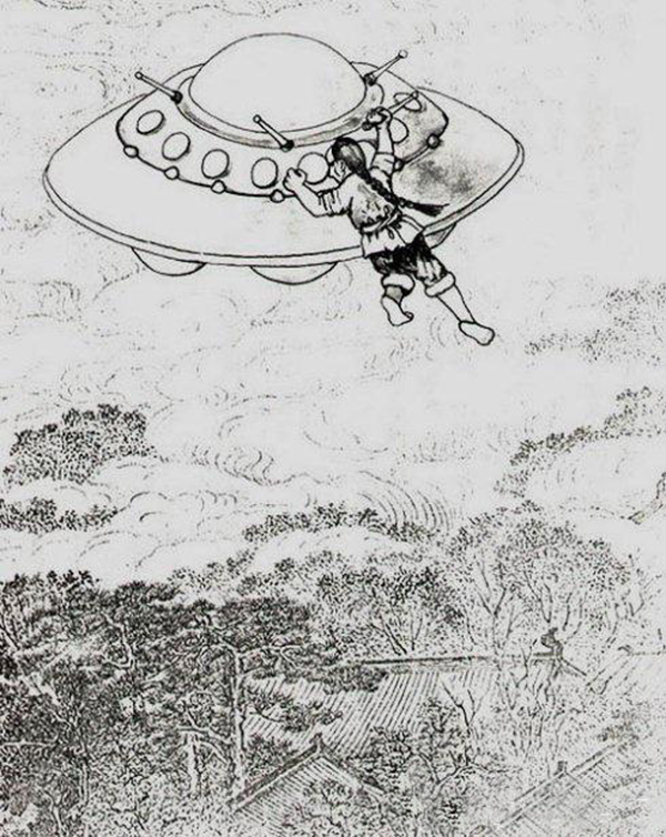 古代所记载的贯月槎、仙槎，可能就是现在我们所说的ufo